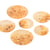 Bouton rond 2 trous copeaux 15mm transparent