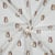 Tissu Double gaze de Coton Bio digital petits Oursons Bruns sur fond Blanc