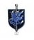 Ecussons Thermocollant Blason Dragon 6 X 3,5 cm - Mediac 02 Bleu