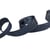 Bobine 25m gros grain métallisé bleu marine 15mm