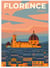 Affiche ville Florence 2 | A3 : 29,7x42cm