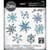 Gabarit de découpe pour machine Sizzix Tim Holtz - Flocons de neige Scribbly - 8 pièces