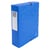 Boite de classement Exabox Dos 80mm Carte lustrée - A4 - Bleu - x 6 - Exacompta