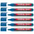 Marqueur permanent pointe ronde 1,5-3 mm - EDDING 300 - Bleu clair - Lot de 6