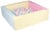 Piscine à balles carrée avec 200 balles – rose, bleu, jaune (pastel)/rose, bleu, jaune (pastel) - Velinda