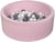 Piscine à balles Aire de jeu + 150 balles rose blanc, perle, gris - Velinda