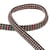 Bobine tresse chinée 25m marron chocolat