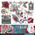 24 papiers de die cuts scrapbooking carterie 15 x 15 cm Ciao Bella BOHEMIAN BURGUNDY