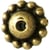 MégaCréa - Perle métal soucoupe Ø 8 mm Bronze (10 pièces)