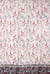 Tissu Panneau Mousseline Gianni Tessuti Fleurs entre liées sur fond Blanc cassé - Par 100 cm