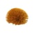 Broche fleur fluffly 7cm jaune moutarde