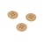 Bouton 4 trous nylon recylé beige antilope 11mm