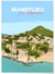 Affiche ville Mandelieu-la-Napoule | A3 : 29,7x42cm