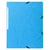 Chemise à élastique sans rabat carte lustrée 400gm2 - A4 - Turquoise - x 25 - Exacompta