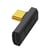 Adaptateur USB C Mâle vers Femelle Coudé horizontal 240W Synchro 40Gbps Vidéo 8K