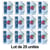 Lot de 25 chemises 3 rabats - Polypro - Couverture personnalisable Kreacover 24 X 32 Cm - Incolore - Exacompta