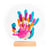 Kit empreintes famille 5 Nacré - cadeau naissance original