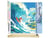Peinture par Numéro Figured'Art - Surf à Hawaï - Kit de Loisir Créatif DIY Numéro d'Art Complet - 40x50cm toile roulée + châssis en bois à monter