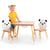 Table et 2 Chaises Enfant Mamabrum - Espace Travail & Jeux - Panier de Rangement