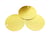 2 Breloques sequins ronds 25mm doré pailleté sur les 2 faces