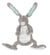 Doudou Lapin Twine gris 20 cm - Happy Horse