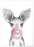 Affiche 'Bulle de Kangourou Rose' | A3 : 29,7x42cm