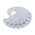 Palette en plastique - Ovale - 28x22cm - 9 compartiments - Toutes peintures