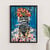 Affiche déco portrait cubain — Cuba Azul — Art mural contemporain — Calbarracin — 70 x 50 cm