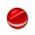 Bouton en forme de Bonbon couleur Rouge 13mm