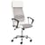 Chaise de Bureau Moderne en Tissu Synthétique Blanc au Style Gaming avec Accoudoir en Plastique Beliani