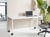Bureau pliable Panneau de particules mélaminé (MFC) Blanc CAVI - Beliani
