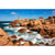 Tableau mural encadré côte de granit rose 65x97 cm