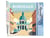 Peinture par Numéro Figured'Art - Affiche Vintage Bordeaux - Kit de Loisir Créatif DIY Numéro d'Art Complet - 40x50cm sans châssis en bois