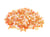 1000 PERLES de Rocaille Orange Dore et Blanc - Diamètre 2 mm 12/0 - creation bijoux