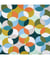 Tissu coton enduit cercles de 160 cm de largeur Multicolore vendu par 50 cm
