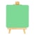 Chevalet et ardoise Vert 10x10 cm