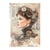 1 feuille de papier de riz 22.5 x 32 cm découpage collage Paper Designs FEMME STEAMPUNK 0005