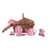 Set de the metal coccinelle dans panier osier - Egmont Toys - Rose
