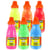 Lot de 6 flacons 250 ml - Peinture gouache Néfertari Fluo - Jaune, Orange, Rouge, Rose, Vert, Bleu - Couvrante