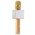 Microphone Bluetooth Sans Fil Haute Qualité Sonore Pour Karaoké Et Enregistrement Or YONIS