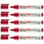 Lot de 5 marqueurs permanents pointe ronde moyenne - EDDING - EcoLine 21 - Rouge