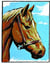 Kit canevas blanc Le Cheval 20x25cm