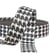 Bobine 14,5m sangle pied-de-poule 38mm noir