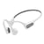 Casque Sport Bluetooth 5.3 Sans Fil Étanche Conduction Osseuse Son HIFI Blanc YONIS