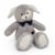 Chien en peluche Grisou gris clair 28 cm - Maïlou Tradition