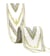 Bobine 24m galon jacquard chevrons 58mm vert anis