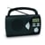 Radio Portable AM/FM Metronic 477205 - Fonction Réveil - Alimentation Piles ou Secteur - Noir
