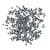 Perles plastiques av. lettres, 6mm ø, noir, 40g
