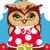 LUC - Kit canevas Soudan Chouette la robe 25x25 cm