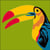 LUC - Kit canevas Soudan Le Toucan 20x20cm